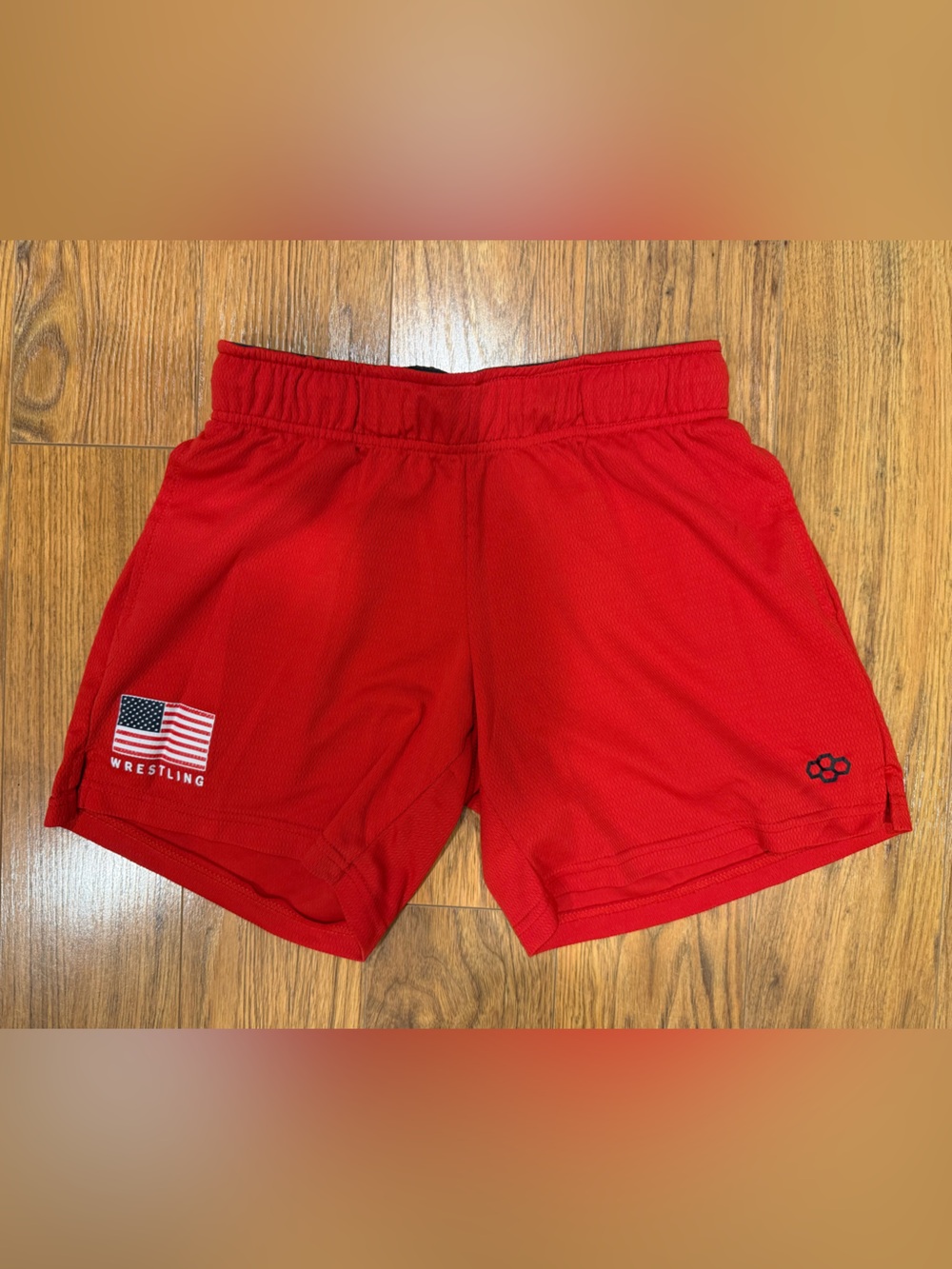 Rudis USA Red Wrestling Athletic Shorts